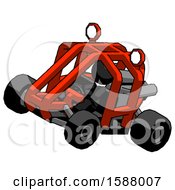 Poster, Art Print Of Black Clergy Man Riding Sports Buggy Side Top Angle View