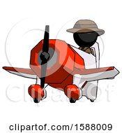 Poster, Art Print Of Black Detective Man Flying In Geebee Stunt Plane Viewed From Below