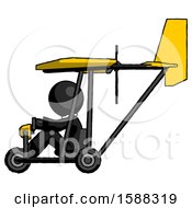 Poster, Art Print Of Black Clergy Man In Ultralight Aircraft Side View