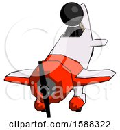 Poster, Art Print Of Black Clergy Man In Geebee Stunt Plane Descending Front Angle View