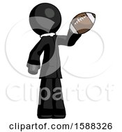 Poster, Art Print Of Black Clergy Man Holding Football Up