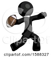 Poster, Art Print Of Black Clergy Man Throwing Football