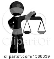 Poster, Art Print Of Black Clergy Man Holding Scales Of Justice