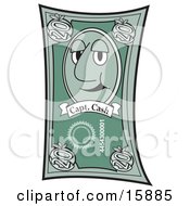 Face On A 20 Dollar Bill Clipart Illustration by Andy Nortnik