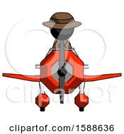 Poster, Art Print Of Black Detective Man In Geebee Stunt Plane Front View