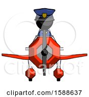 Poster, Art Print Of Black Police Man In Geebee Stunt Plane Front View