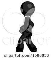 Poster, Art Print Of Black Clergy Man Walking Left Side View