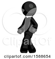 Poster, Art Print Of Black Clergy Man Man Walking Turned Left Front View