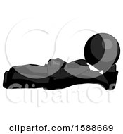 Poster, Art Print Of Black Clergy Man Reclined On Side
