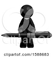Poster, Art Print Of Black Clergy Man Weightlifting A Giant Pen