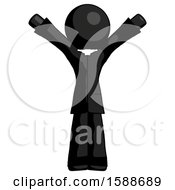 Poster, Art Print Of Black Clergy Man With Arms Out Joyfully