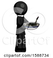 Poster, Art Print Of Black Clergy Man Holding Noodles Offering To Viewer