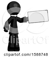 Poster, Art Print Of Black Clergy Man Holding Large Envelope