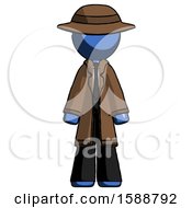 Poster, Art Print Of Blue Detective Man Standing Facing Forward