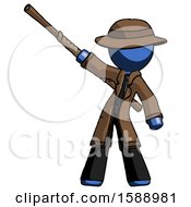 Poster, Art Print Of Blue Detective Man Bo Staff Pointing Up Pose