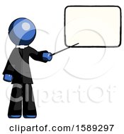 Poster, Art Print Of Blue Clergy Man Giving Presentation In Front Of Dry-Erase Board
