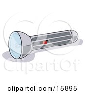 Chrome Flashlight Clipart Illustration
