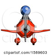 Poster, Art Print Of Blue Clergy Man In Geebee Stunt Plane Front View