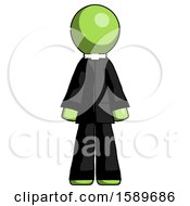Green Clergy Man Standing Facing Forward
