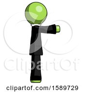 Poster, Art Print Of Green Clergy Man Pointing Right