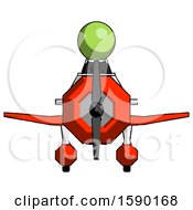Poster, Art Print Of Green Clergy Man In Geebee Stunt Plane Front View