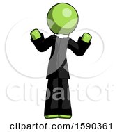 Poster, Art Print Of Green Clergy Man Shrugging Confused