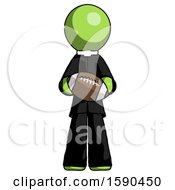 Poster, Art Print Of Green Clergy Man Giving Football To You