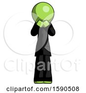 Poster, Art Print Of Green Clergy Man Laugh Giggle Or Gasp Pose