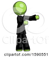 Poster, Art Print Of Green Clergy Man Presenting Something To His Left