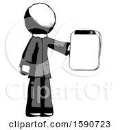 Poster, Art Print Of Ink Clergy Man Showing Clipboard To Viewer