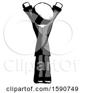 Poster, Art Print Of Ink Clergy Man Hands Up