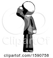 Poster, Art Print Of Ink Clergy Man Soldier Salute Pose