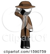 Poster, Art Print Of Ink Detective Man Soldier Salute Pose