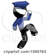 Poster, Art Print Of Ink Police Man Kick Pose Start