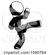 Poster, Art Print Of Ink Clergy Man Kick Pose