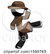 Poster, Art Print Of Ink Detective Man Kick Pose