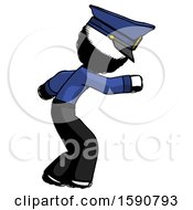 Poster, Art Print Of Ink Police Man Sneaking While Reaching For Something