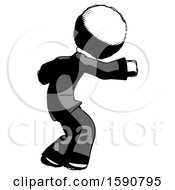 Poster, Art Print Of Ink Clergy Man Sneaking While Reaching For Something