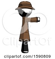 Poster, Art Print Of Ink Detective Man Pointing Right