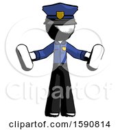 Poster, Art Print Of Ink Police Man Holding A Red Pill And Blue Pill