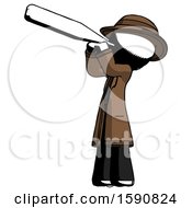 Poster, Art Print Of Ink Detective Man Thermometer In Mouth