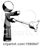 Poster, Art Print Of Ink Clergy Man Holding Jesterstaff - I Dub Thee Foolish Concept