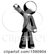 Poster, Art Print Of Ink Clergy Man Waving Emphatically With Right Arm