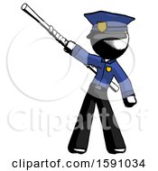 Poster, Art Print Of Ink Police Man Bo Staff Pointing Up Pose