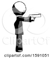 Poster, Art Print Of Ink Clergy Man Firing A Handgun
