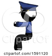 Poster, Art Print Of Ink Police Man Sitting Or Driving Position