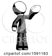 Poster, Art Print Of Ink Clergy Man Holding Football Up