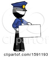 Poster, Art Print Of Ink Police Man Presenting Large Envelope