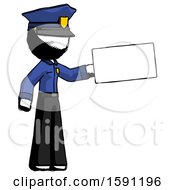 Poster, Art Print Of Ink Police Man Holding Large Envelope