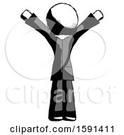 Poster, Art Print Of Ink Clergy Man With Arms Out Joyfully